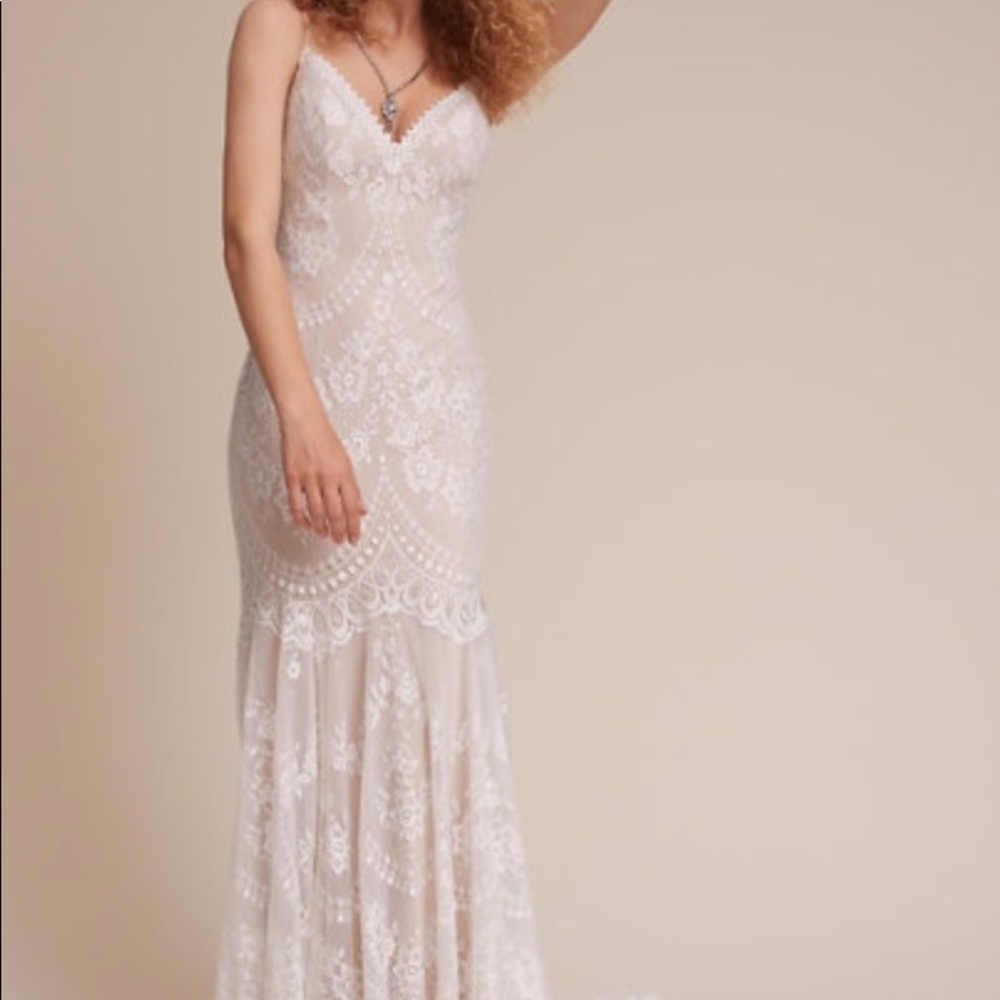 BHLDN Cascading Lace Wedding Dress